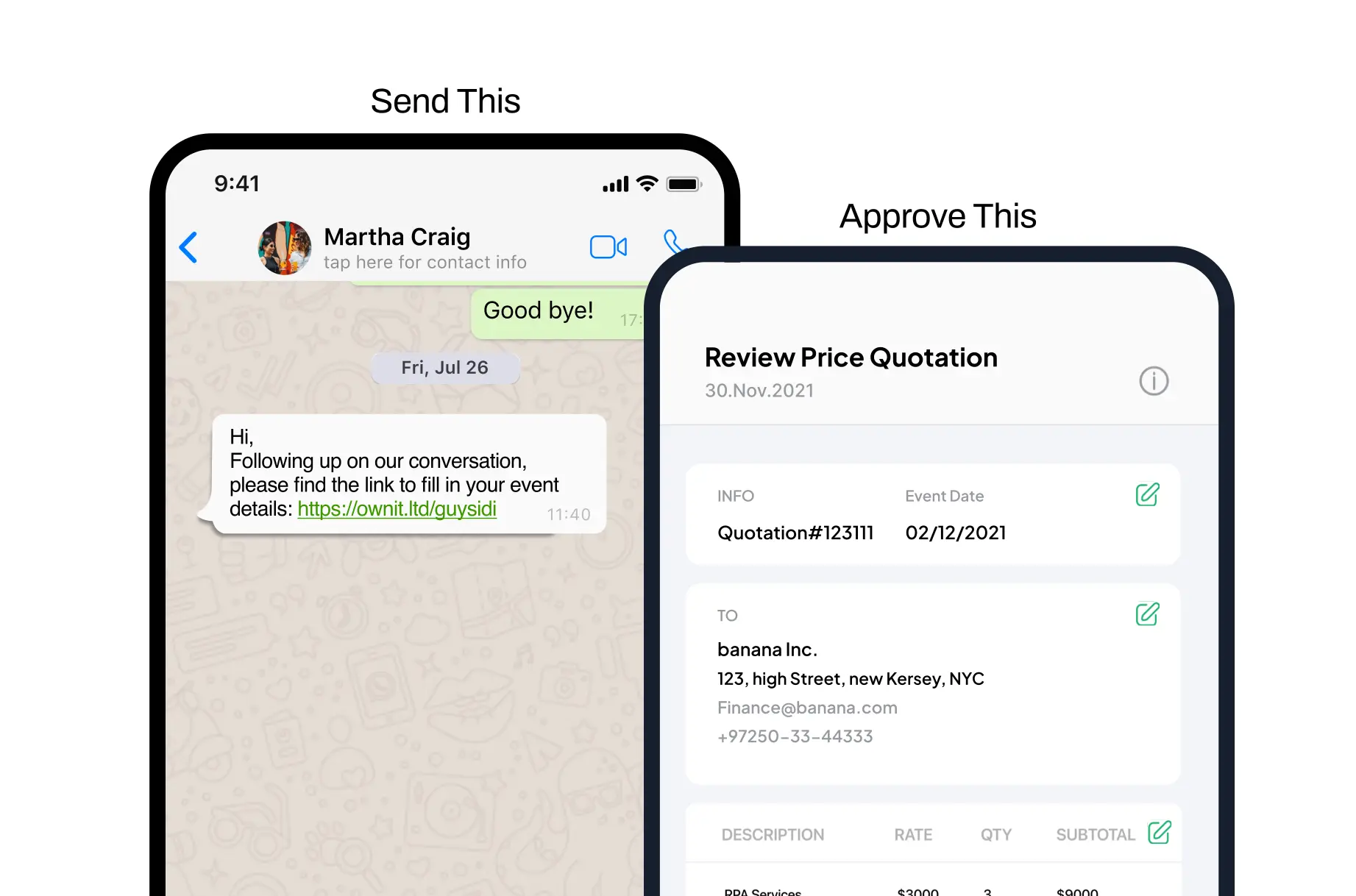 automated price quotes